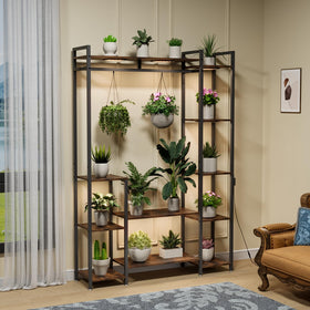TQFLXUJO living room plant display setup blends decor and greenery.
