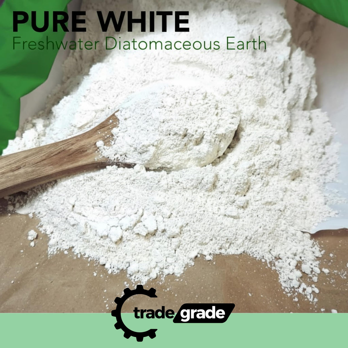 TradeGrade pest-control dust sprinkled to deter common outdoor insects.