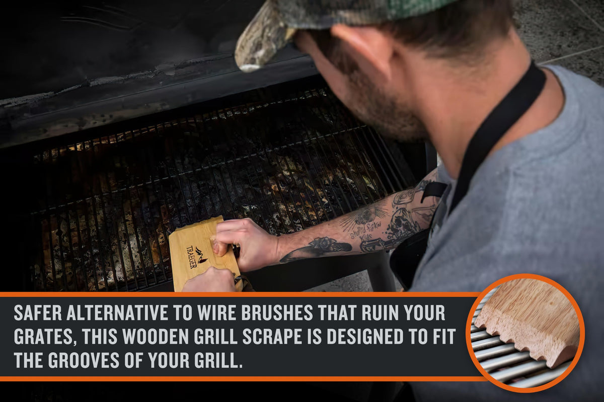 In-use view of cleaning grill grooves with the Pro Series fit