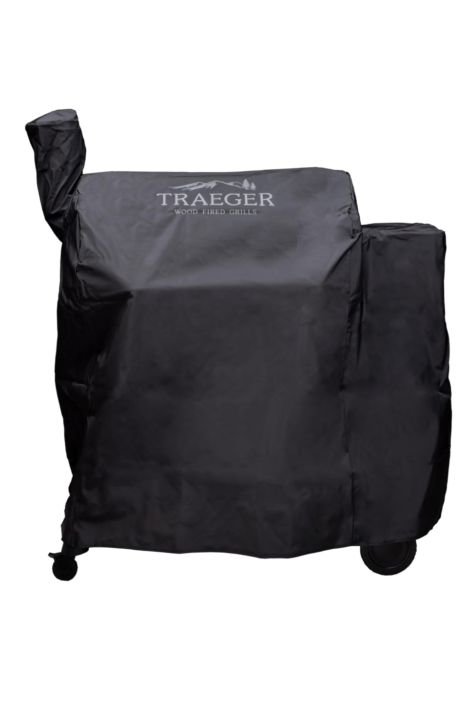 Traeger BAC504 full-length cover front view protects Pro 780 from sun and rain.