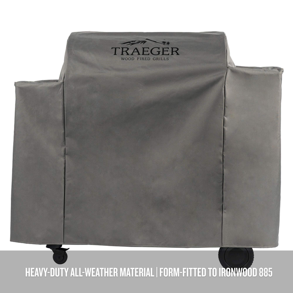 Traeger BAC513 water-resistant material protects Ironwood 885 from the elements.