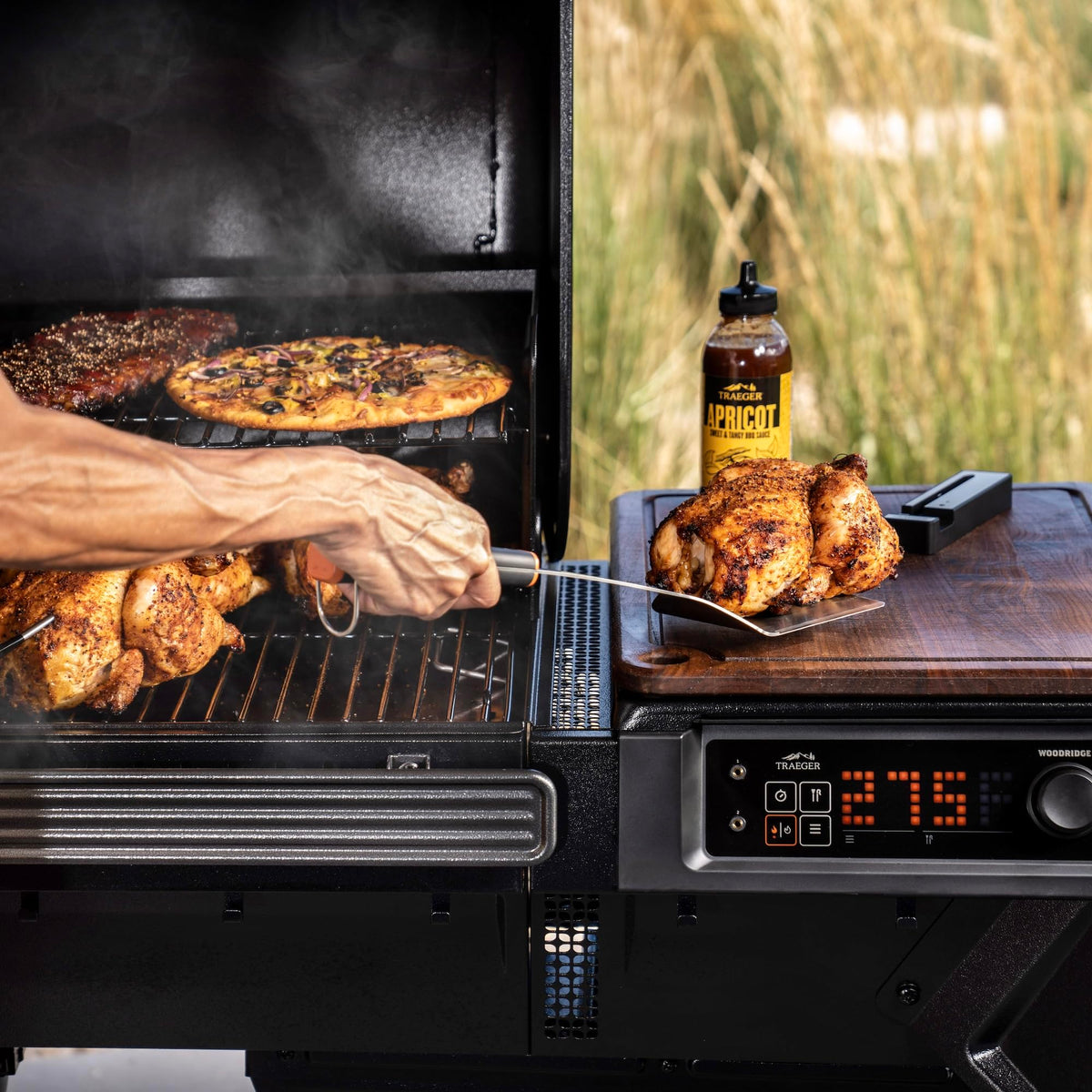 Traeger BAC789 spatula hanging hook demonstrates convenient storage
