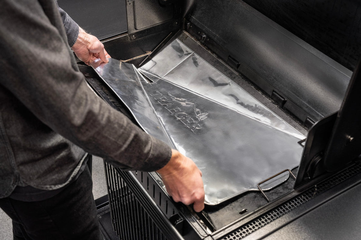 Traeger disposable liners pack ready for quick post-cook cleanup.