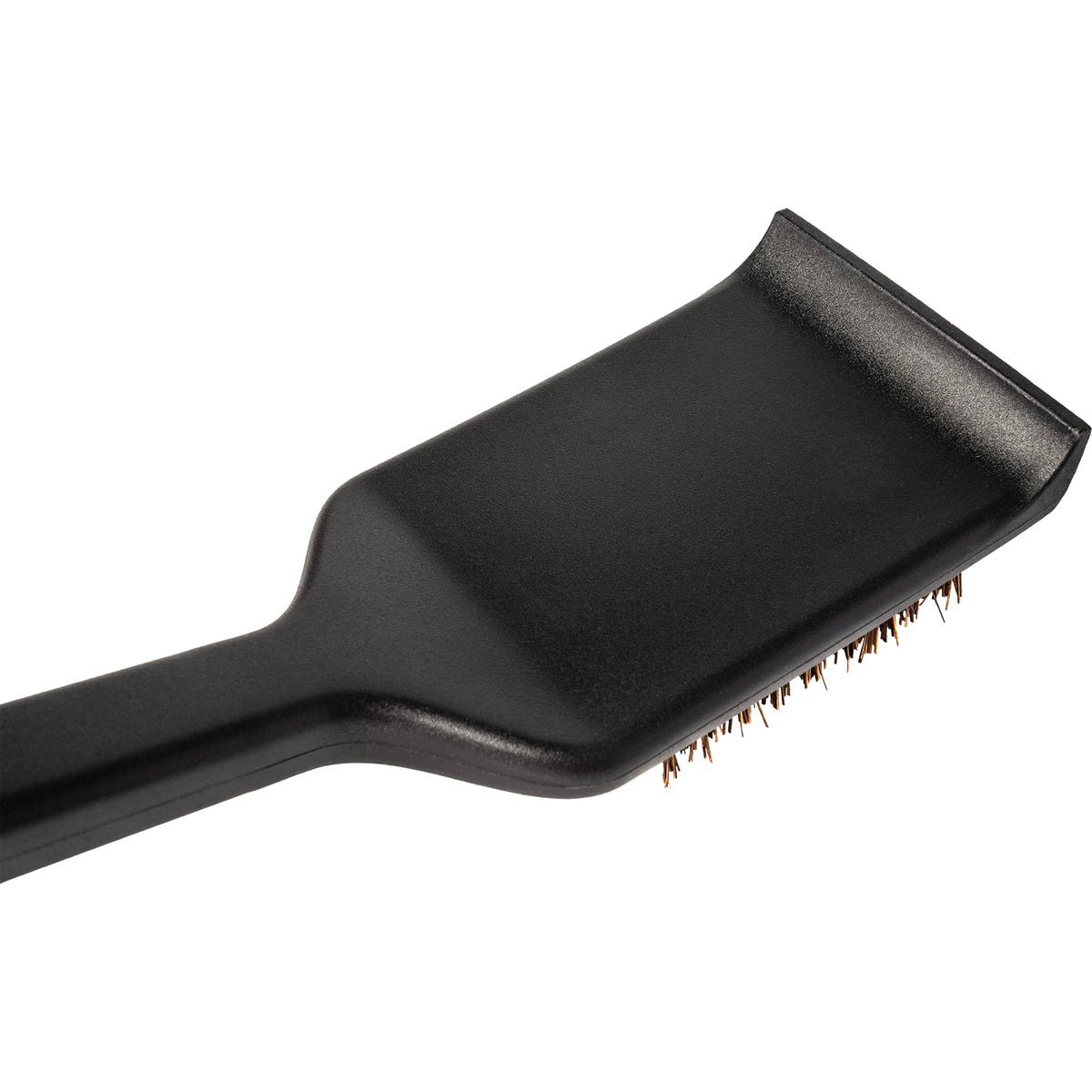 Not for open flame use; Traeger brush reminder for safe cleaning.