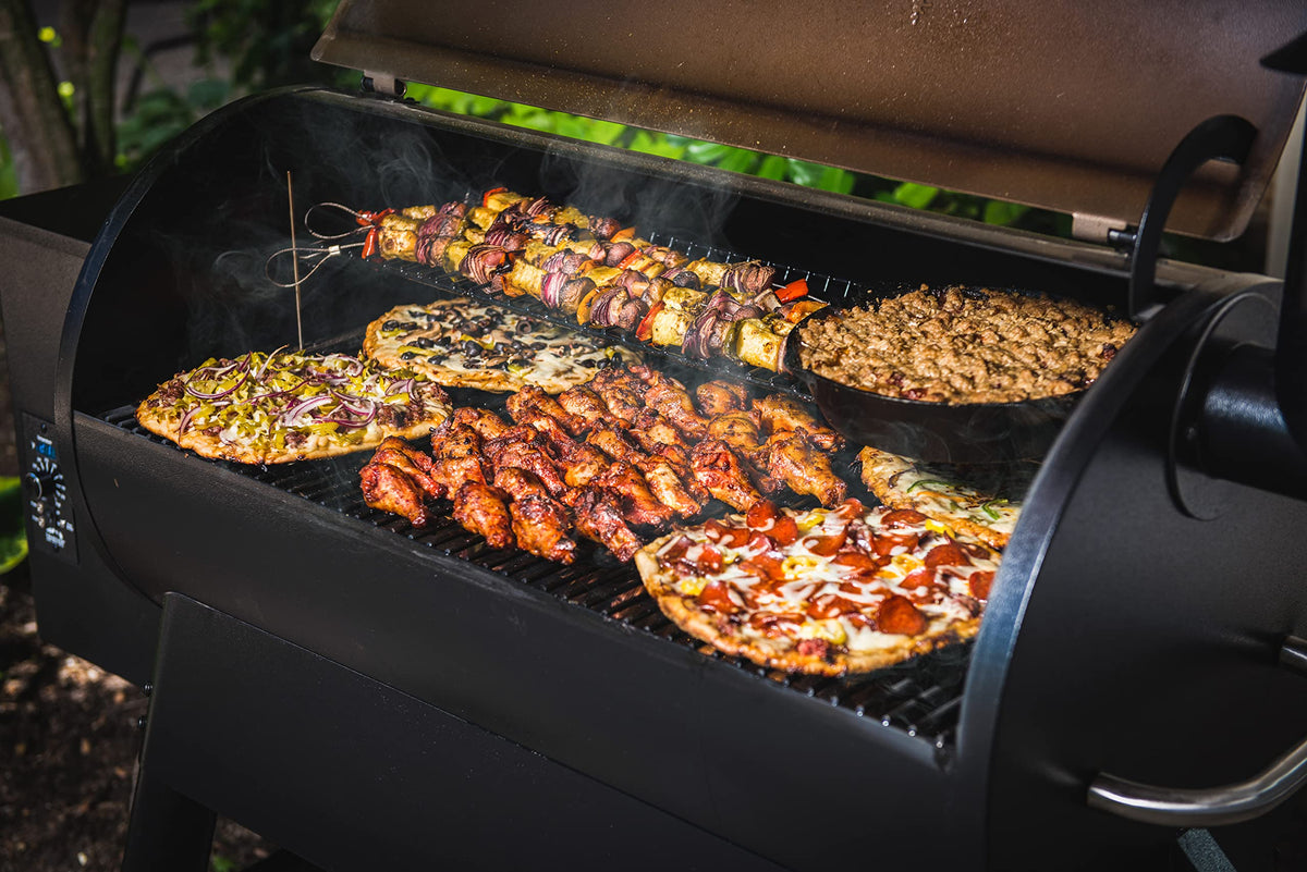 Traeger Pro 34 digital pro controller close up illustrating precise temperature control