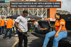Traeger Ranger built-in meat probe monitor inside temperature without lid lifting