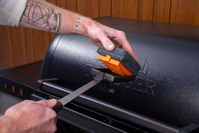 Traeger replaceable brush head makes replacements quick and easy.