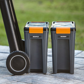 Great for outdoor grills to keep pellets dry in varying weather