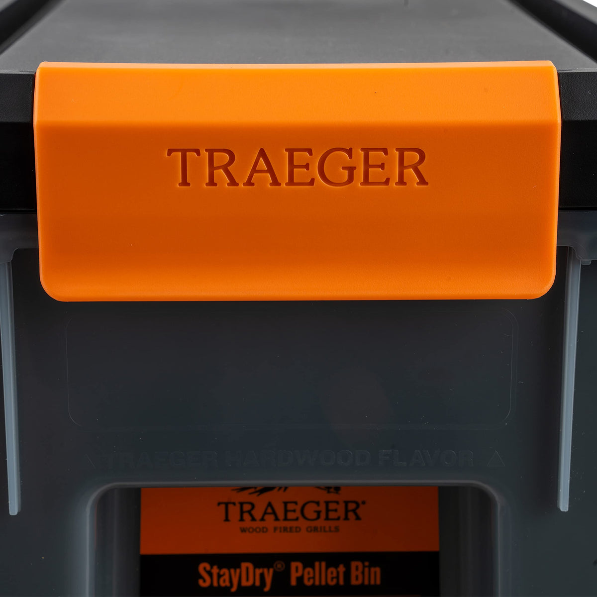 Perfect companion for Traeger pellet storage and easy flavor swaps