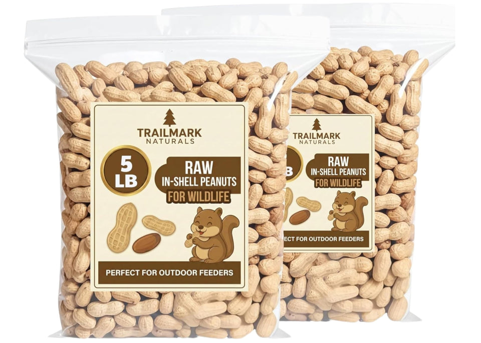 Trailmark Naturals raw peanuts in shell two-pack for outdoor wildlife feeding