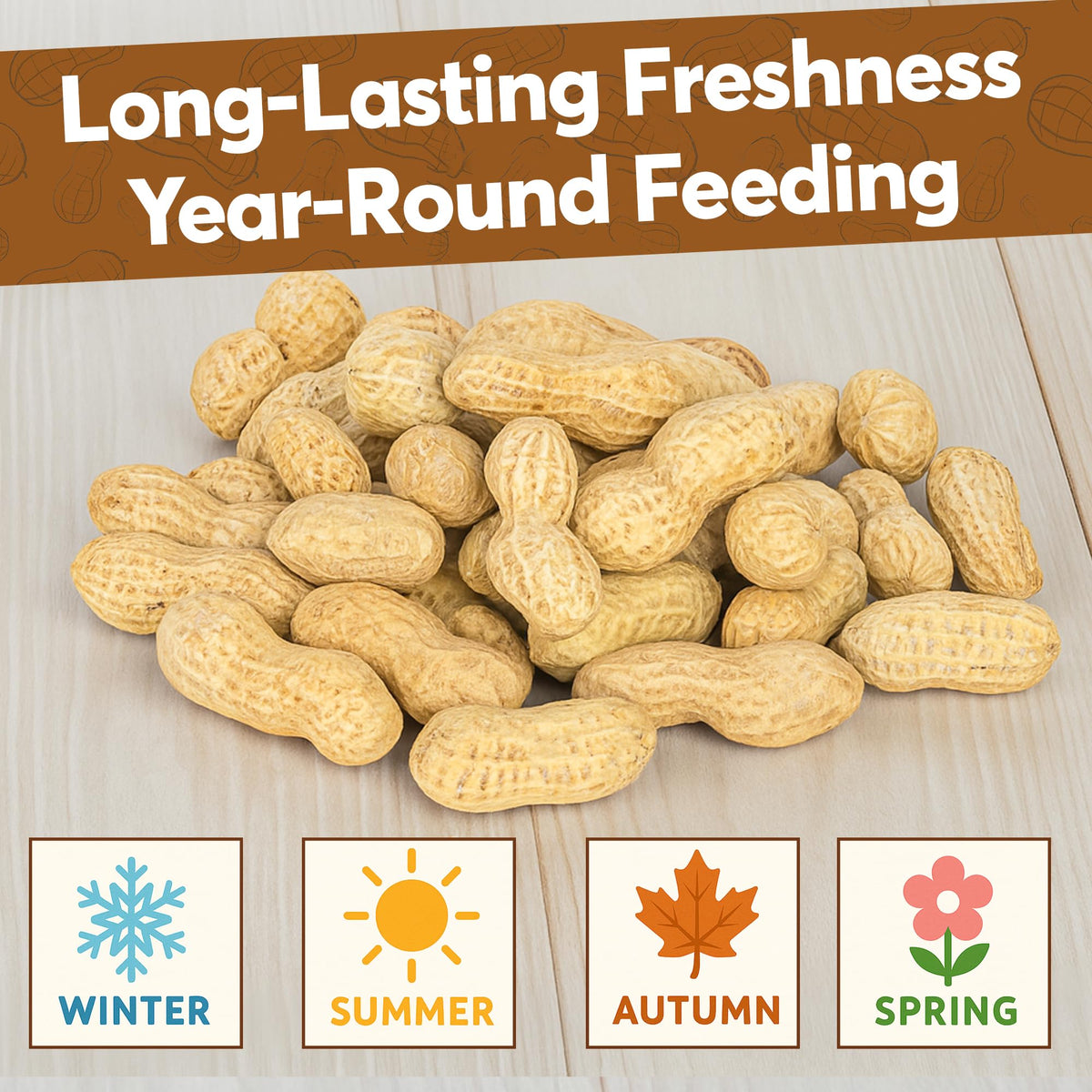 Trailmark Naturals raw unsalted peanuts for clean wildlife feed