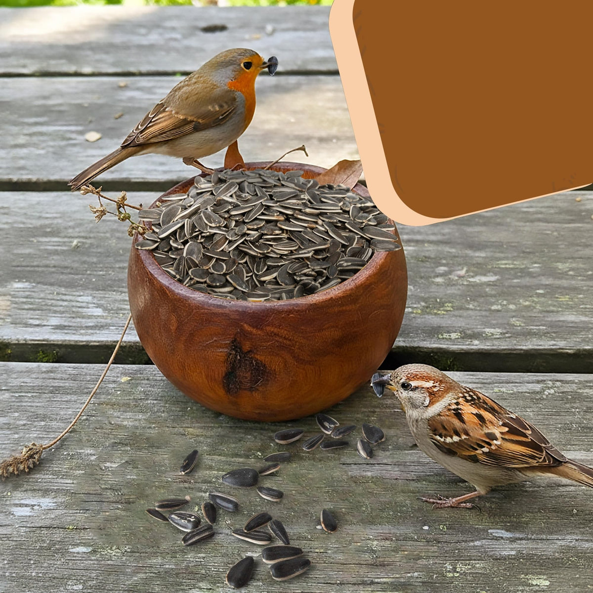 USA-grown Trailmark Naturals striped sunflower seeds shelled for easy feeding.