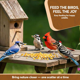 Trailmark Naturals whole corn bulk bag ideal for backyard birds.