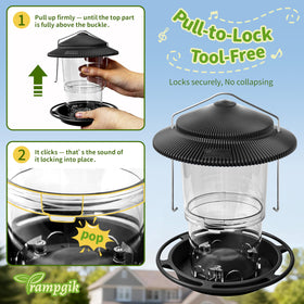 TrampgiK metal hanger double-sided provides stable hanging.