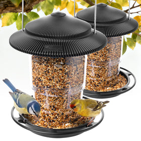TrampgiK outdoor bird feeder retractable hanging for easy setup.
