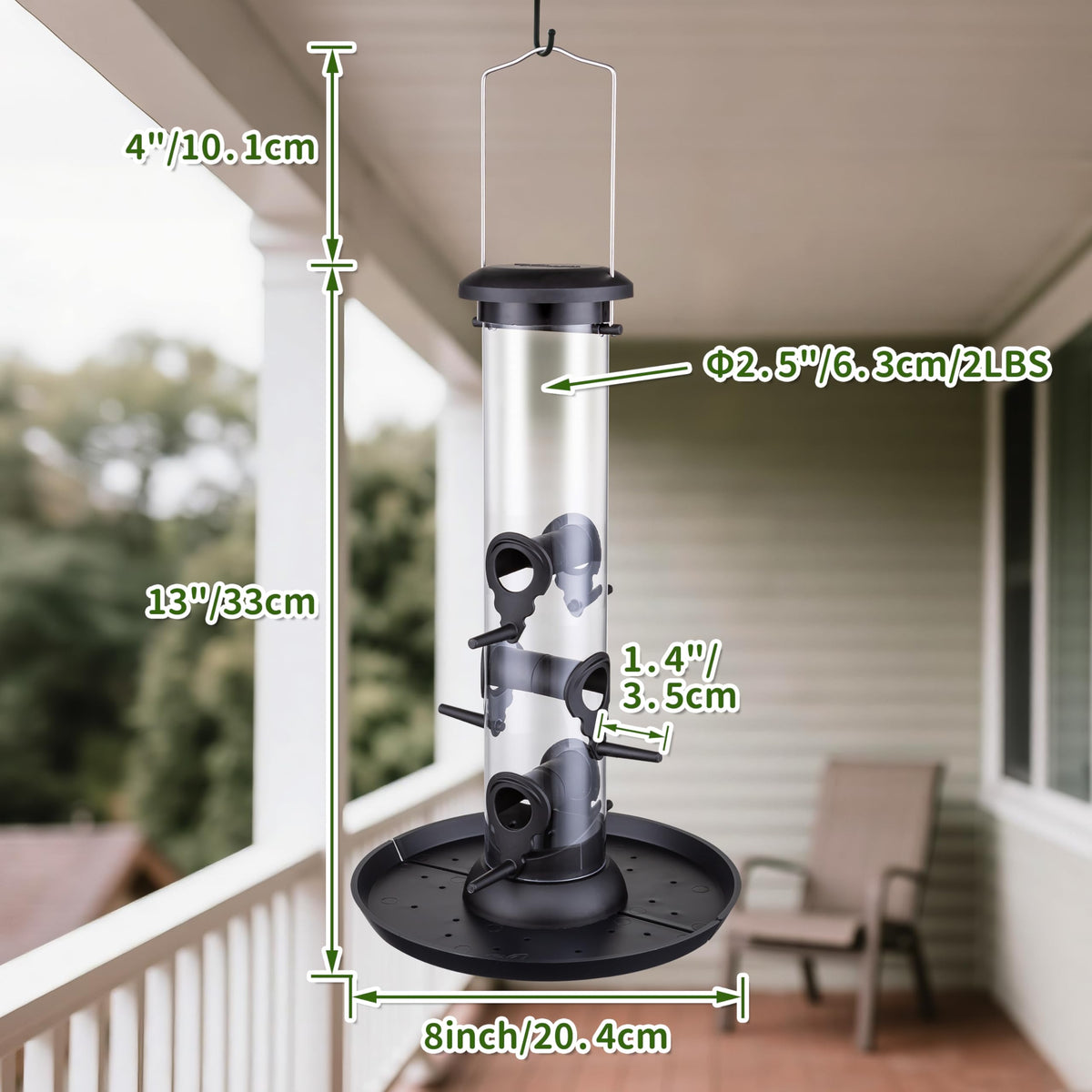TrampgiK seed catcher tray prevents ground mess and waste