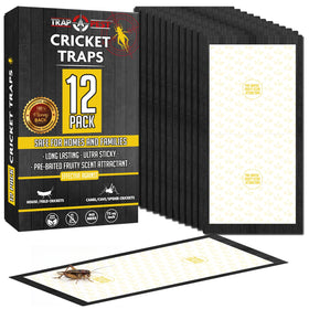 TRAP A PEST cricket traps indoor 12 traps protect your home from crickets with ready-to-use glue.