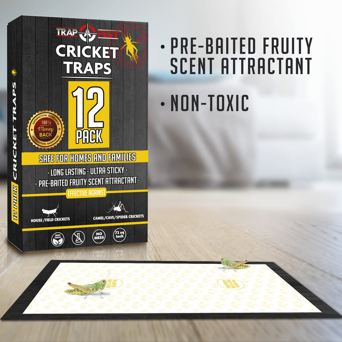 TRAP A PEST non-toxic indoor insect traps keep families safe from pests.