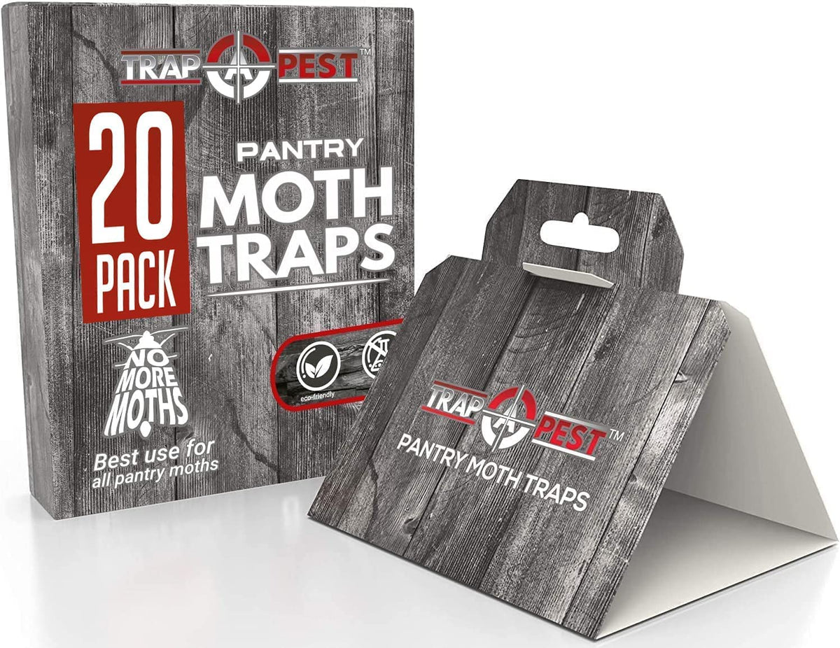 TRAP A PEST pantry moth trap with folded paper exposure, easy to set up.