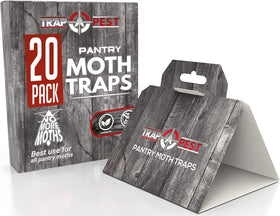 TRAP A PEST pantry moth trap with folded paper exposure, easy to set up.