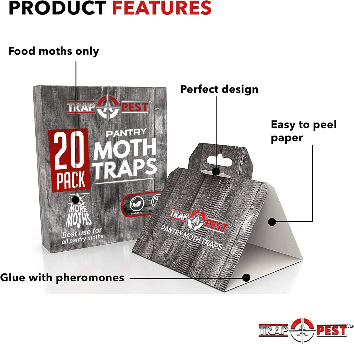 TRAP A PEST trap in a cupboard protects dry goods like cereals.