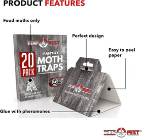 TRAP A PEST trap in a cupboard protects dry goods like cereals.
