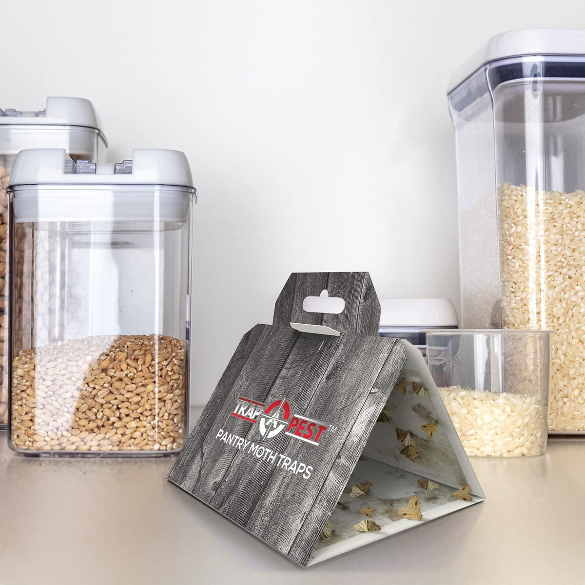 TRAP A PEST packaging design blends discreetly with cabinets.