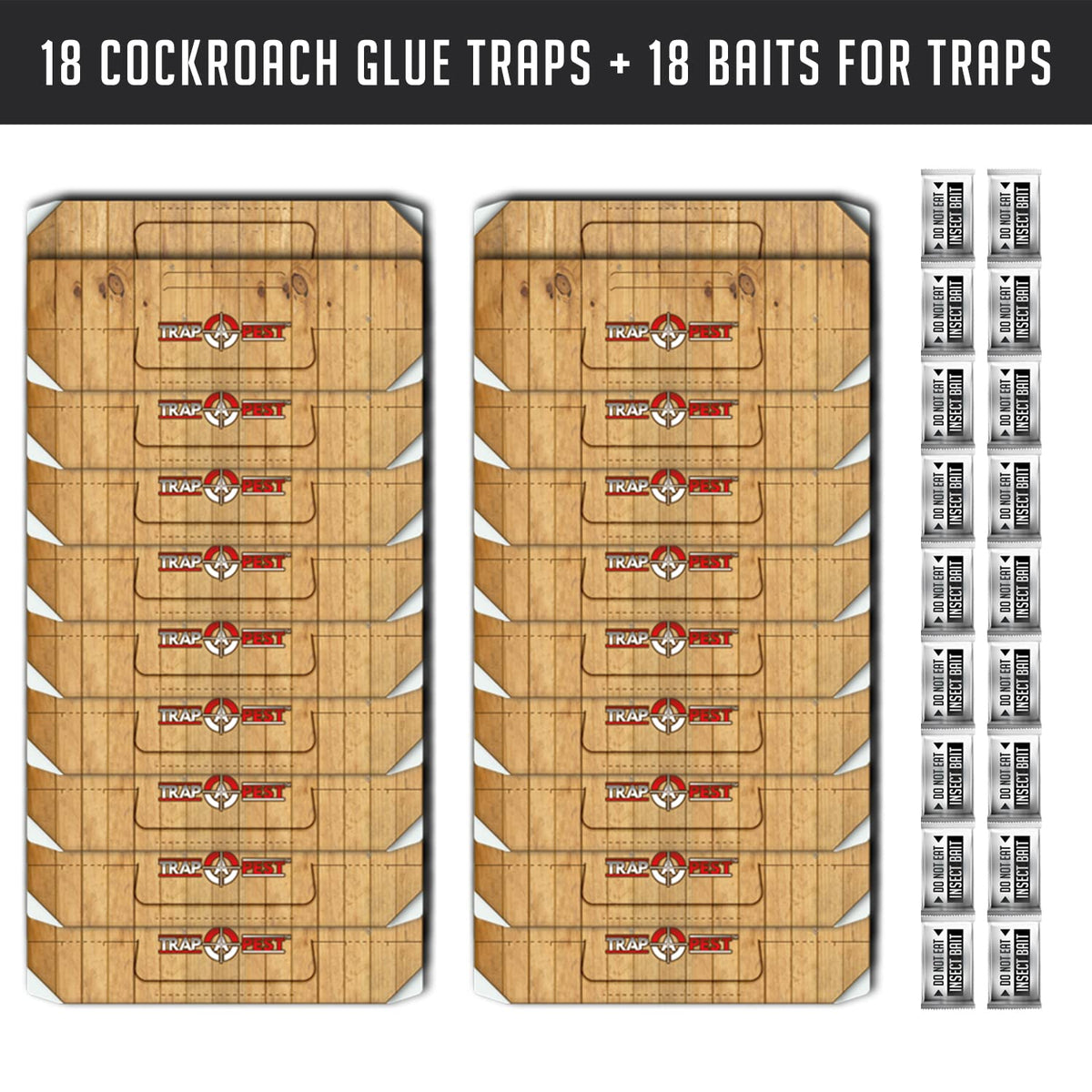 TRAP A PEST roach trap wall placement shows easy setup along walls for quick monitoring.