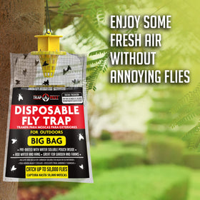 TRAP A PEST easy setup with water activation and hanging design.
