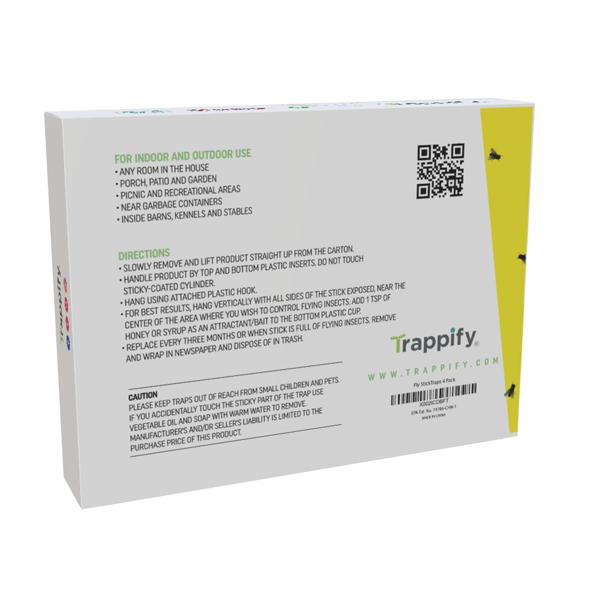 Trappify 90-day adhesive trap provides long-lasting pest capture.
