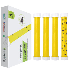 Trappify hanging fly trap outdoor captures fruit flies on porches and gardens.