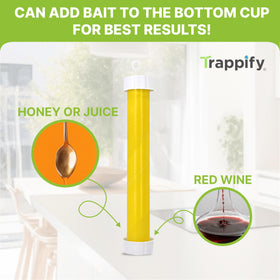 Trappify ready-to-use fly trap lets you add bait quickly.