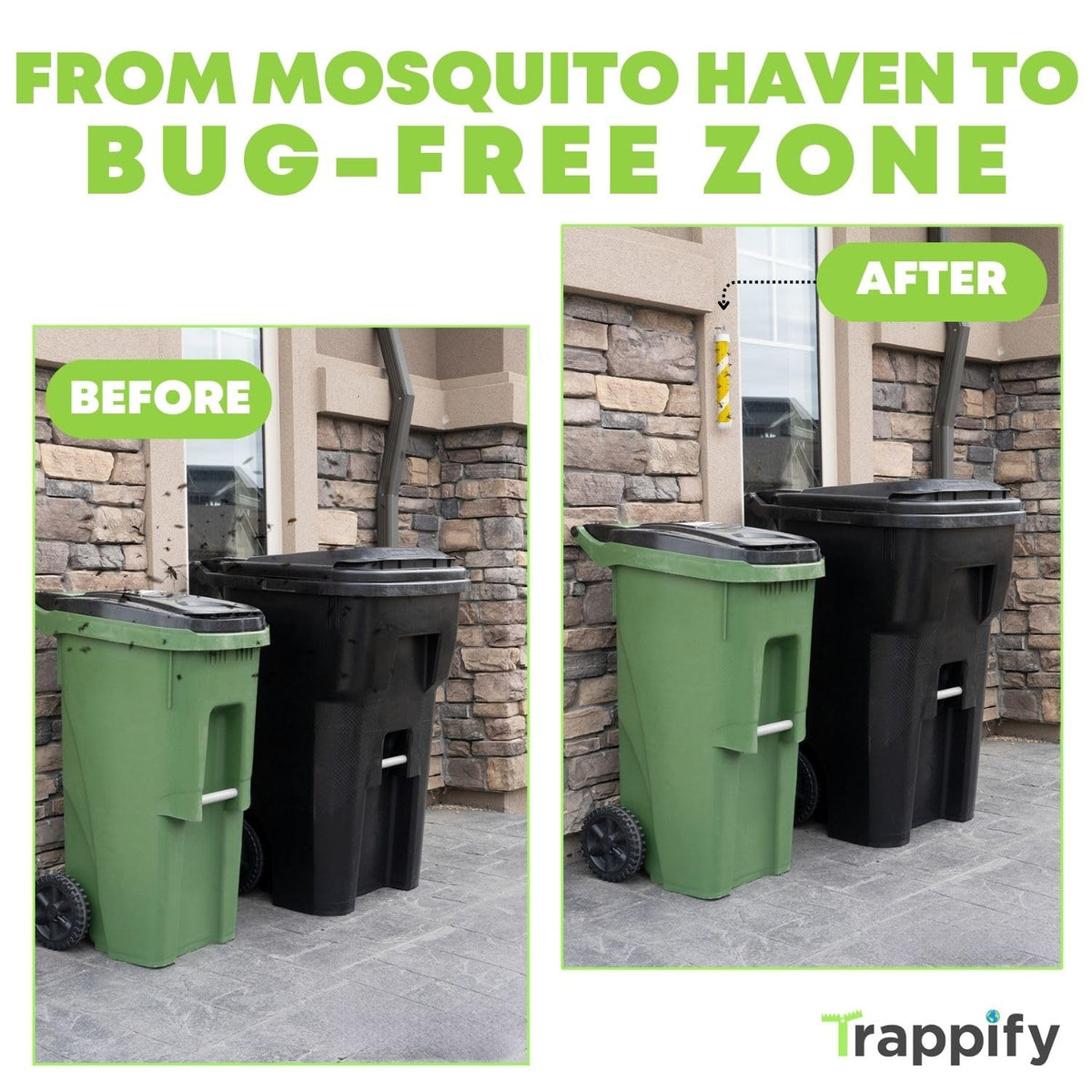 Trappify Recycled-paper Fly Stick emphasizing eco-friendly pest control.