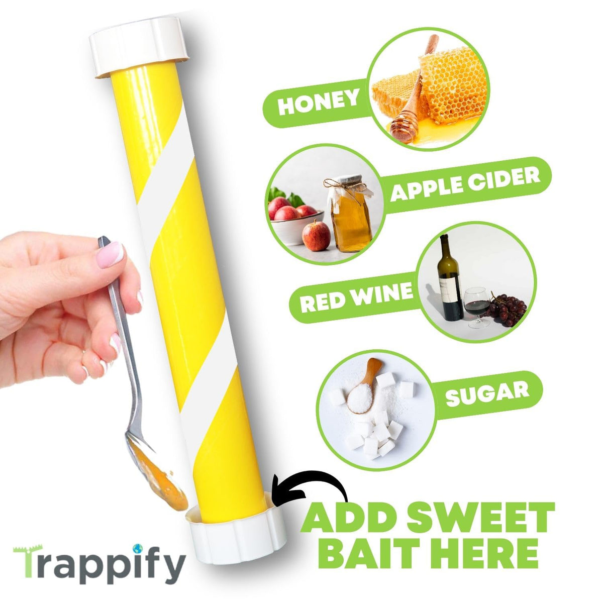 Trappify Water-Resistant Fly Stick with sticky surface for year-round trapping