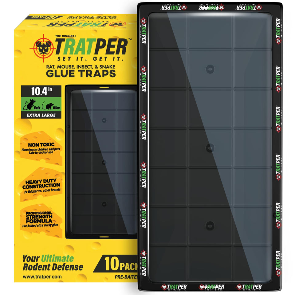 TRATPER Glue Traps ready to use for quick home pest control.