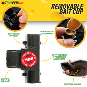 TRATPER mouse tunnel trap with bait demonstrates easy setup and effective targeting