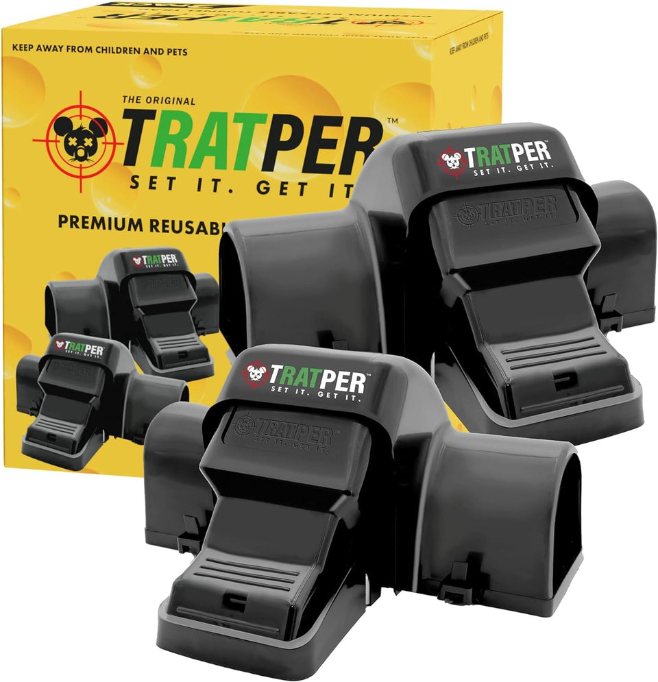 TRATPER trap with dual-tunnel design for safer indoor use.