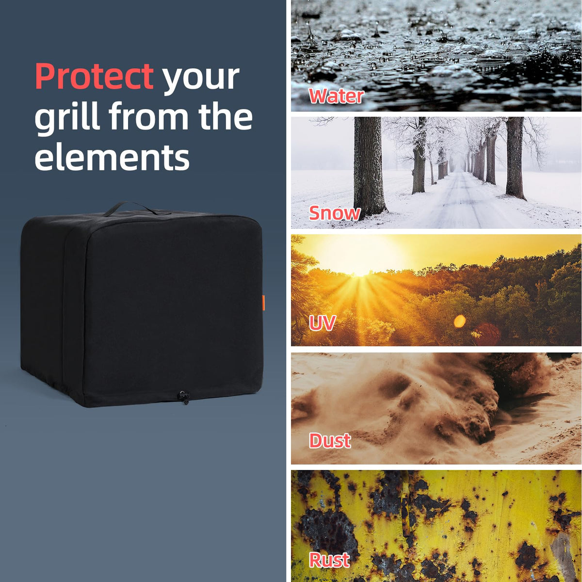 Travelit UV-resistant fabric protects color and material integrity outdoors
