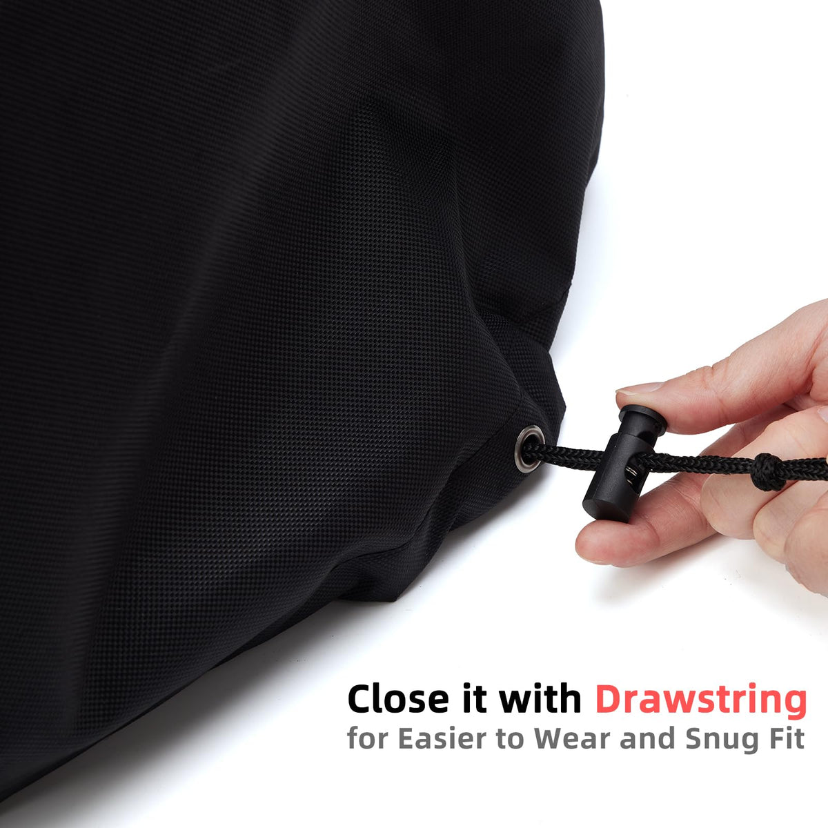 TRAVELIT Ninja Woodfire Pro XL cover drawstring closure for quick setup