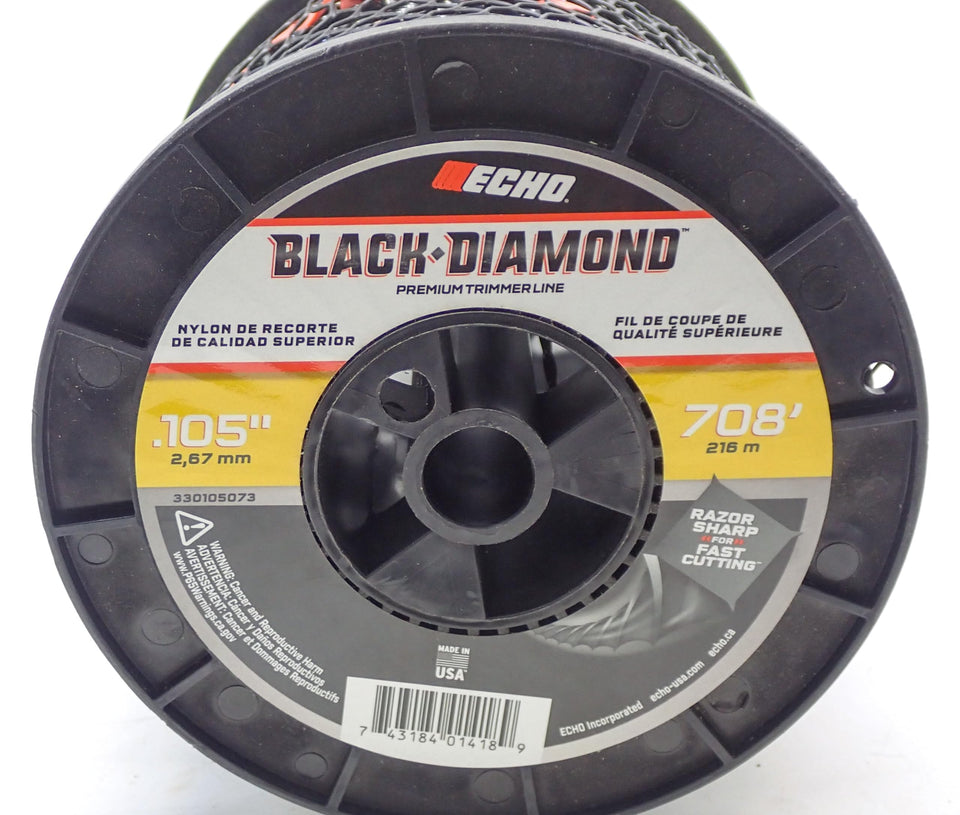 Traverse Creek Echo black diamond line spool with 708 ft of durable trimmer line.