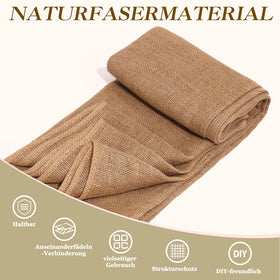 TravLand burlap table decor adds earthy warmth to DIY wedding tables.