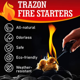 Trazon charcoal and firewood starter emphasizes quick ignition for grills