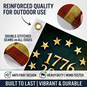 Trealop weather-resistance triple-layer detail protects colors from sun and rain.