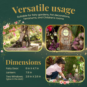 Tree Poetry hand-painted detail enhances woodland charm for your yard.