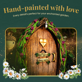 Tree Poetry fairy window glow adds nighttime garden enchantment