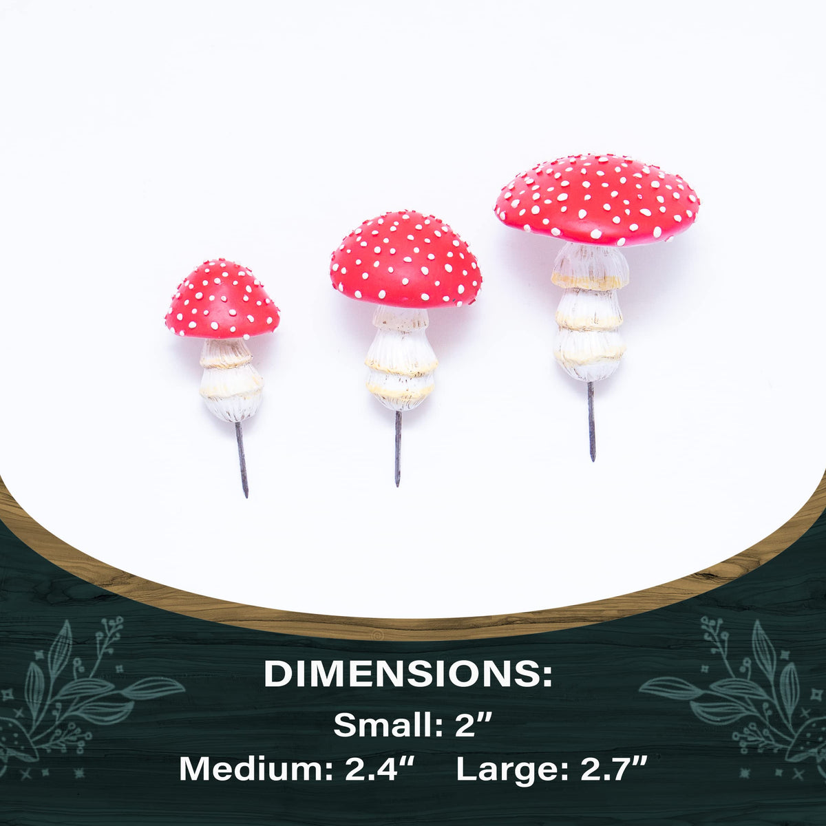 Tree Poetry miniature mushroom statue enhances fairy garden displays with whimsy.