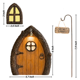 Tree Poetry secret garden sign enhances woodland decor and storytelling