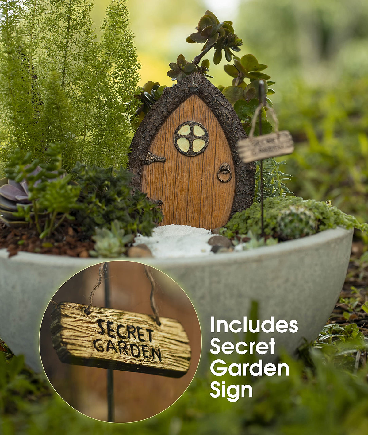 Tree Poetry weatherproof fairy door kit for indoor or outdoor seasonal display