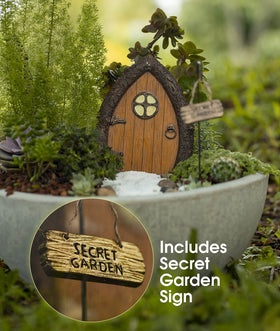 Tree Poetry weatherproof fairy door kit for indoor or outdoor seasonal display