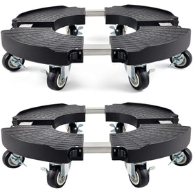 TreeGun plant caddy with wheels enabling easy movement of large pots.